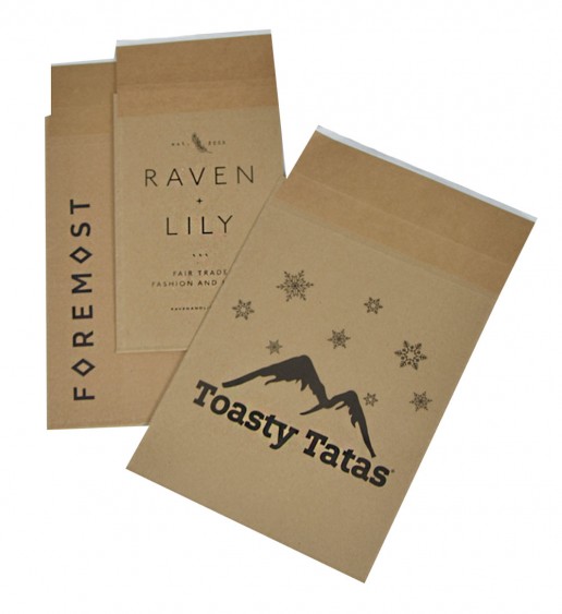 Printed Eco-Natural® 100% recycled shipping bags