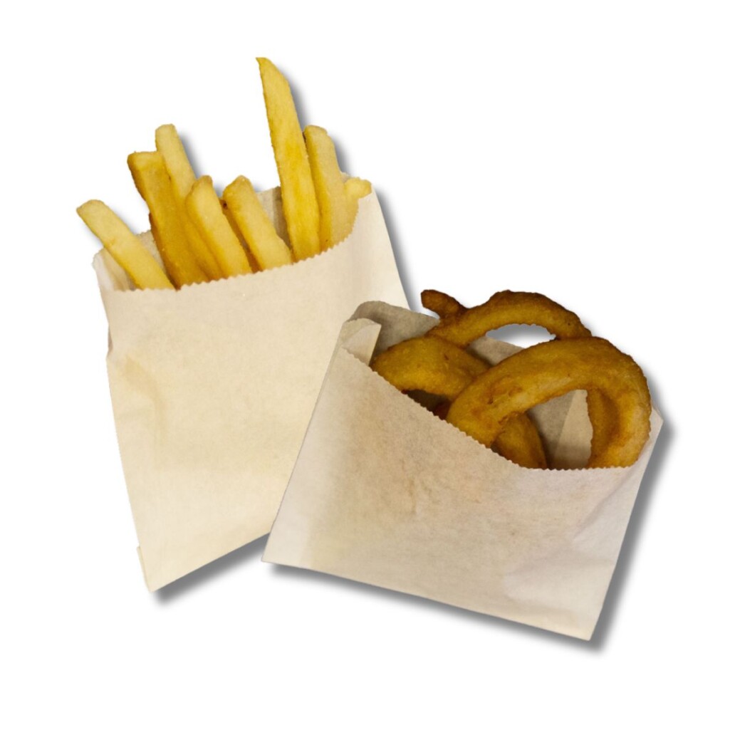 Image of a French Fry Grease Resistant Paper Bag.