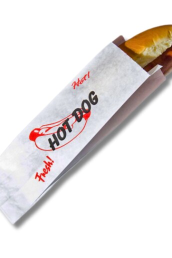 Image of a Hot Dog Sleeve Paper Bag.