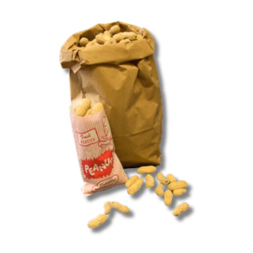 Image of a paper peanut bag.