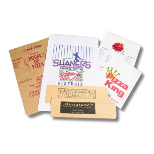 Image of paper pizza bags.